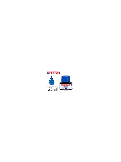 Tinta rotulador edding mtk25 con sistema capilar color azul bote 25 ml