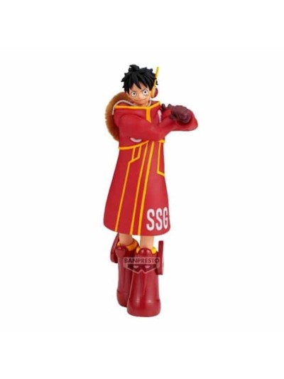 Figura banpresto one piece the shukko monkey d. luffy ver. egghead 14cm
