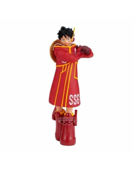 Figura banpresto one piece the shukko monkey d. luffy ver. egghead 14cm
