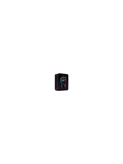 Medidor de co2 ewent pantalla led color detector calidad aire con indicador de temperatura y humedad usb-c