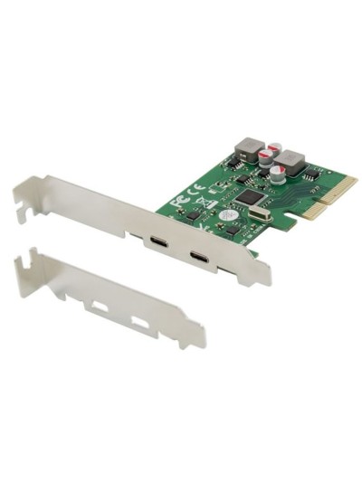 Tarjeta conceptronic pci express 4x 2 puertos usb 3.2 gen2 tipo c autoalimentada