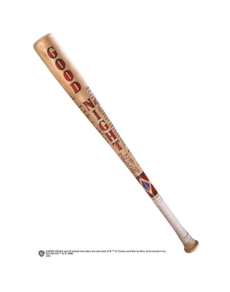 Réplica the noble collection escuadrón suicida bate de beisbol de harley quinn good night 80 cm