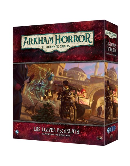 Juego de mesa arkham horror lcg las llaves escarlata expansion campaña pegi 14