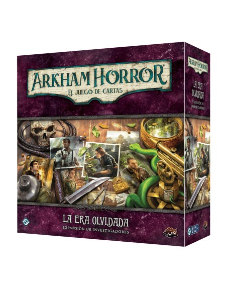 Juego de mesa arkham horror lcg: la era olvidada expansion investigadores edad recomendada 14 años