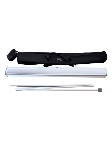 Display enrollable yosan roll up aluminio 1 cara ancho 85 cm altura 200 cm
