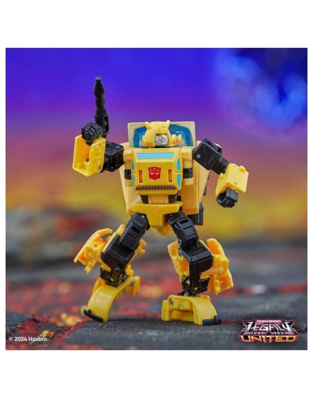 Figura hasbro transformers legacy united deluxe origin bumblebee
