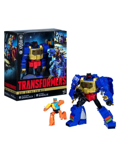 Figura hasbro transformers age of the primes g2 universe grimlock autobot wheelie