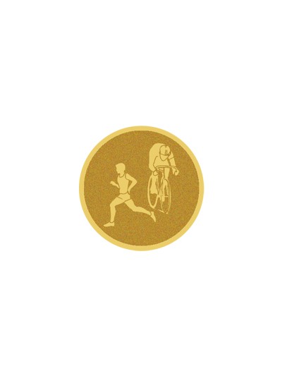 25/26 DISCO DORADO AUTOADHESIVA DUATHLON Ø 2,5 CM