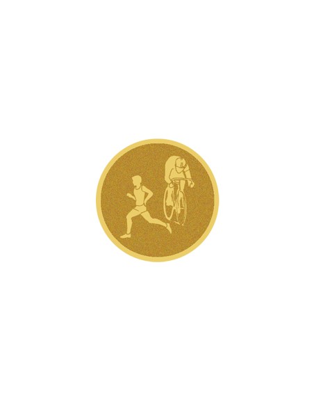 25/26 DISCO DORADO AUTOADHESIVA DUATHLON Ø 2,5 CM