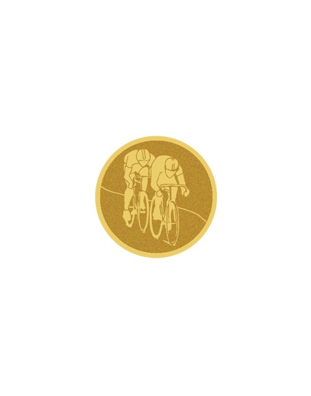 25/26 DISCO DORADO AUTOADHESIVA CICLISMO Ø 2,5 CM