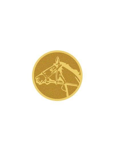 25/26 DISCO DORADO AUTOADHESIVA CABALLO Ø 2,5 CM