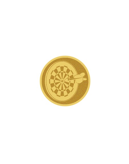 25/26 DISCO DORADO AUTOADHESIVA DARDOS Ø 2,5 CM