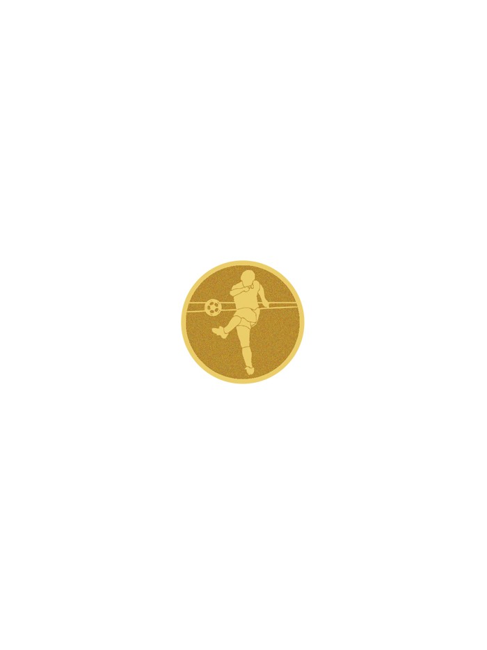 25/26 DISCO DORADO AUTOADHESIVA FUTBOL Ø 2,5 CM