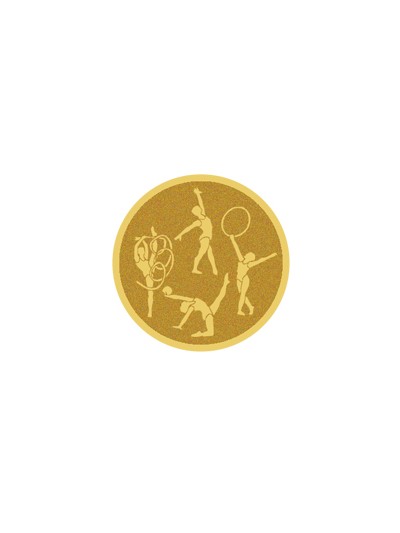 25/26 DISCO DORADO AUTOADHESIVA GIMNASIA RITMICA Ø 2,5 CM