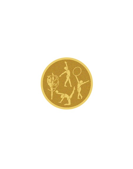 25/26 DISCO DORADO AUTOADHESIVA GIMNASIA RITMICA Ø 2,5 CM