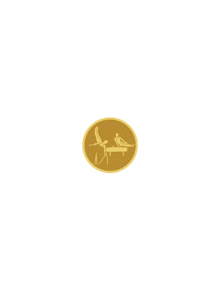 25/26 DISCO DORADO AUTOADHESIVA GIMNASIA DEPORTIVA Ø 2,5 CM