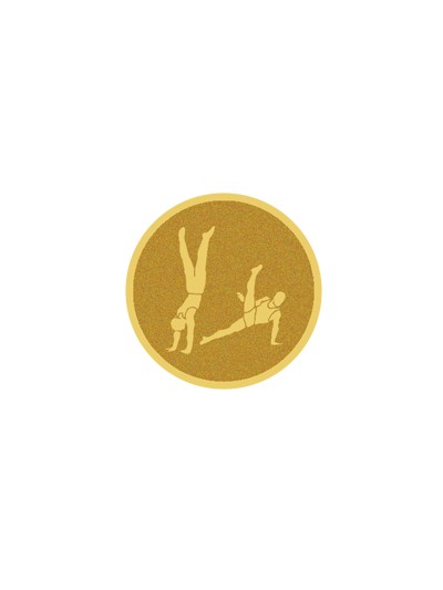 25/26 DISCO DORADO AUTOADHESIVA GIMNASIA DEPORTIVA Ø 2,5 CM