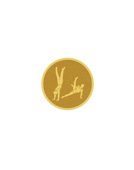 25/26 DISCO DORADO AUTOADHESIVA GIMNASIA DEPORTIVA Ø 2,5 CM