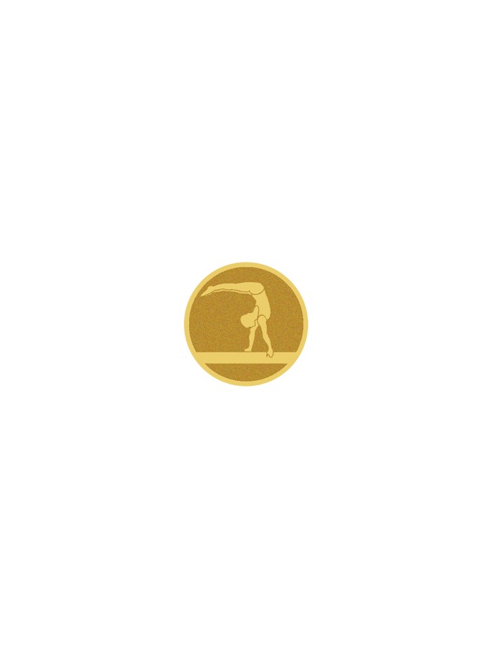 25/26 DISCO DORADO AUTOADHESIVA GIMNASIA Ø 2,5 CM