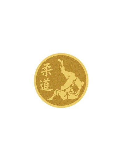 25/26 DISCO DORADO AUTOADHESIVA JUDO Ø 2,5 CM