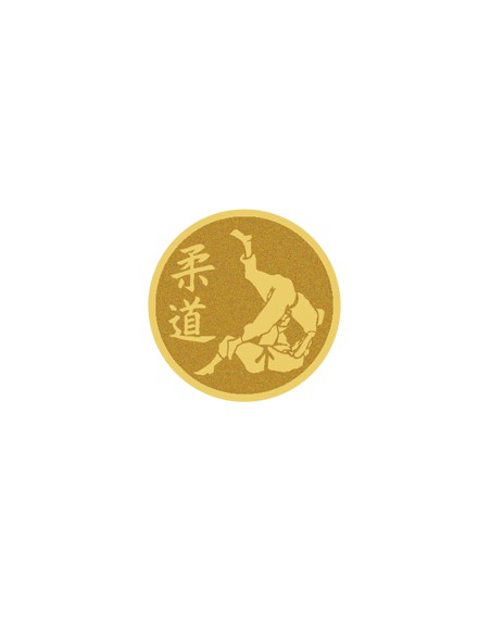 25/26 DISCO DORADO AUTOADHESIVA JUDO Ø 2,5 CM