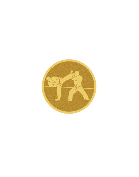 25/26 DISCO DORADO AUTOADHESIVA KARATE Ø 2,5 CM