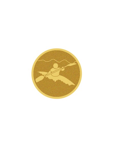 25/26 DISCO DORADO AUTOADHESIVA PIRAGUISMO Ø 2,5 CM