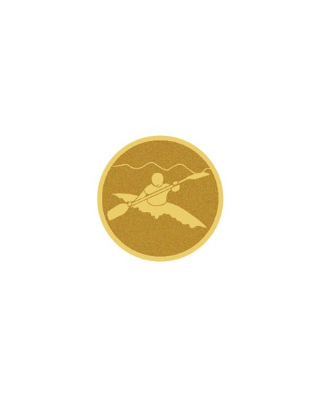 25/26 DISCO DORADO AUTOADHESIVA PIRAGUISMO Ø 2,5 CM