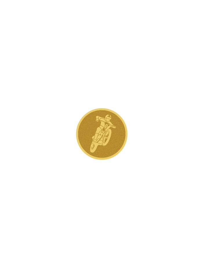 25/26 DISCO DORADO AUTOADHESIVA MOTO Ø 2,5 CM