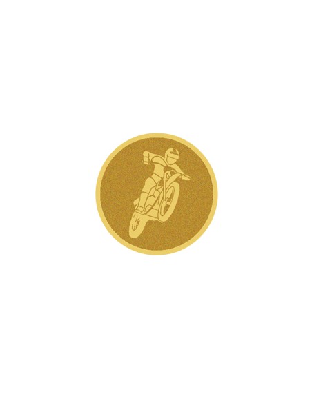 25/26 DISCO DORADO AUTOADHESIVA MOTO Ø 2,5 CM