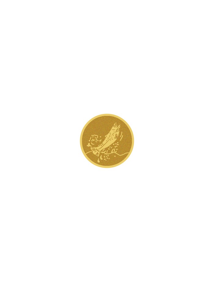 25/26 DISCO DORADO AUTOADHESIVA PEZ Ø 2,5 CM