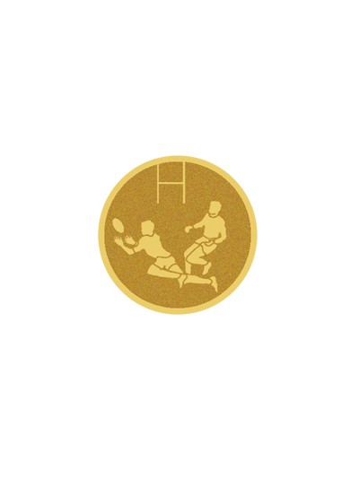 25/26 DISCO DORADO AUTOADHESIVA RUGBY Ø 2,5 CM