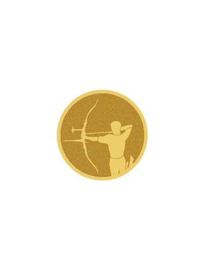 25/26 DISCO DORADO AUTOADHESIVA TIRO ARCO Ø 2,5 CM