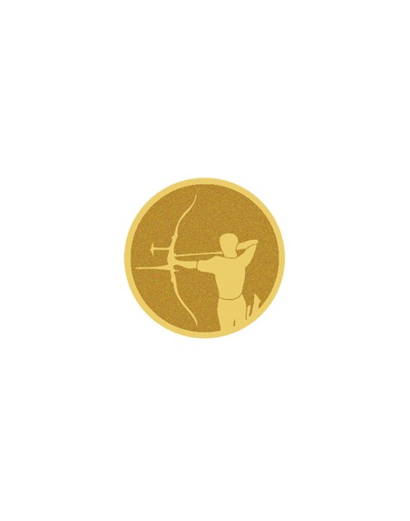 25/26 DISCO DORADO AUTOADHESIVA TIRO ARCO Ø 2,5 CM