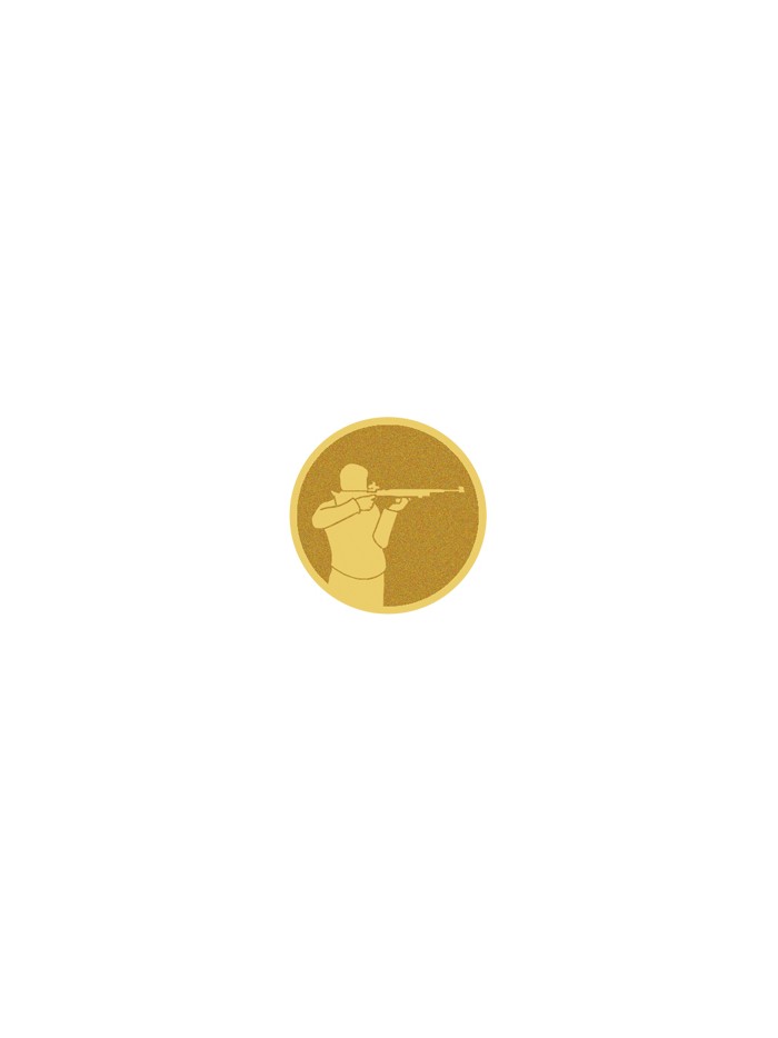 25/26 DISCO DORADO AUTOADHESIVA TIRO Ø 2,5 CM