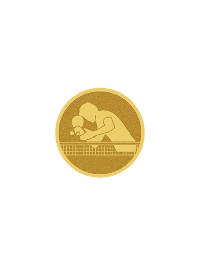 25/26 DISCO DORADO AUTOADHESIVA PIN-PON Ø 2,5 CM
