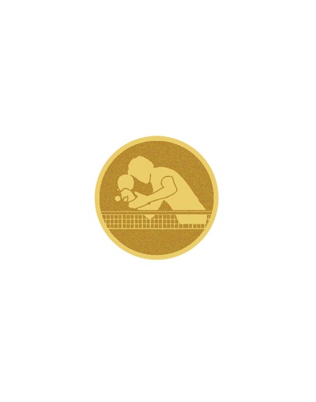 25/26 DISCO DORADO AUTOADHESIVA PIN-PON Ø 2,5 CM