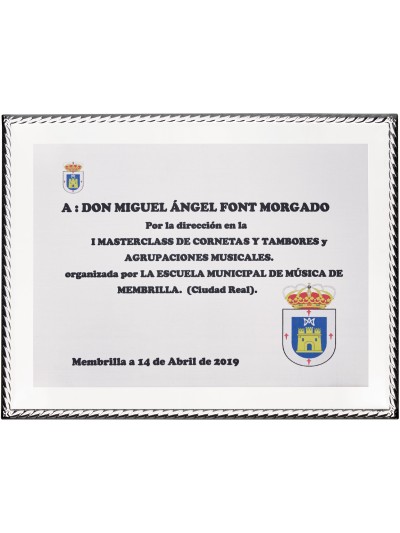 25/26 SOLO PLACA. 18 x 13 CM (E46)(MAD61, MAD12,MAD141,MAD82,MAD51)
