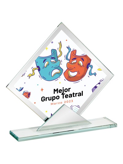 25/26 CRISTAL ESP. SUBLIMACIÓN 14 CM