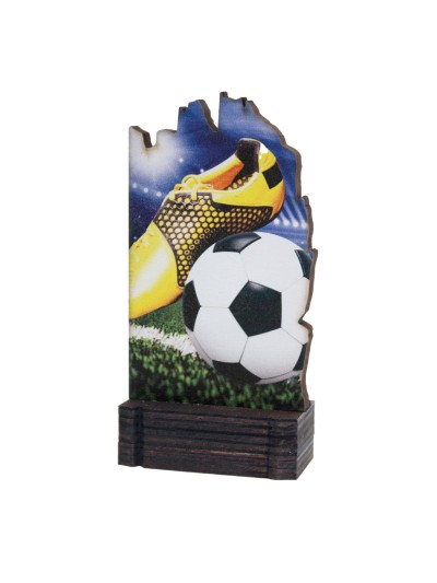 25/26 TROFEO MADERA FUTBOL . 13 CM