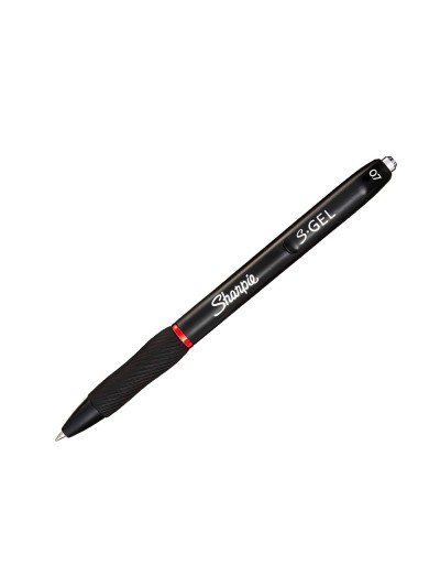 Boligrafo sharpie retractil tinta gel punta 0,7 mm color rojo