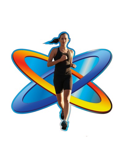25/26 APLIQUE MADERA ATLETISMO FEMENINO 8 CM