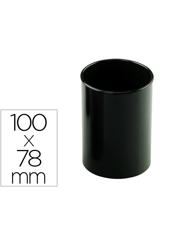 Cubilete portalapices faibo negro opaco plastico reciclado diametro 78 mm alto 100 mm alto Cubilete portalapices faibo negro opaco plastico reciclado diametro 78 mm alto 100 mm alto