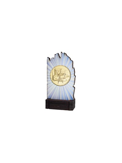 25/26 TROFEO MADERA ALEGORICO . 13 CM