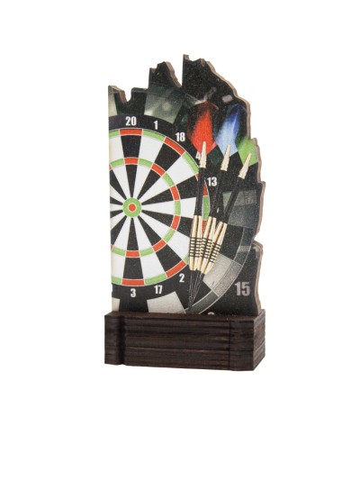 25/26 TROFEO MADERA DARDOS . 13 CM
