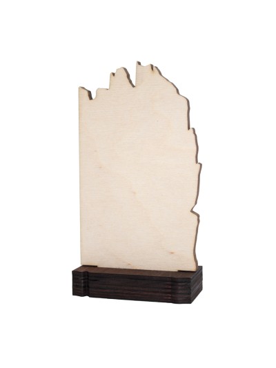 25/26 TROFEO MADERA NEUTRO GRABACION . 19 CM
