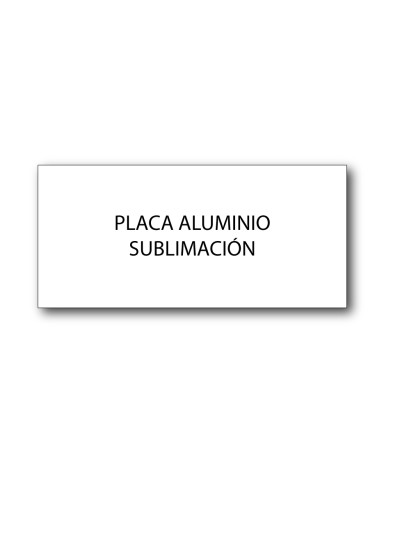 25/26 PLACA SUBLI MEDIDA 50 x 20 mm