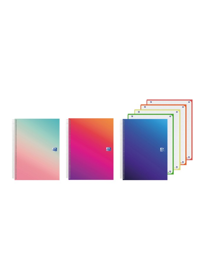 Cuaderno espiral oxford europeanbook 4 tapa extradura din a5+ 120 hojas cuadro 5 mm kangoo gradient Cuaderno espiral oxford europeanbook 4 tapa extradura din a5+ 120 hojas cuadro 5 mm kangoo gradient