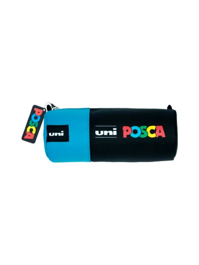 Estuche portatodo uni posca tela color azul 85x195 mm