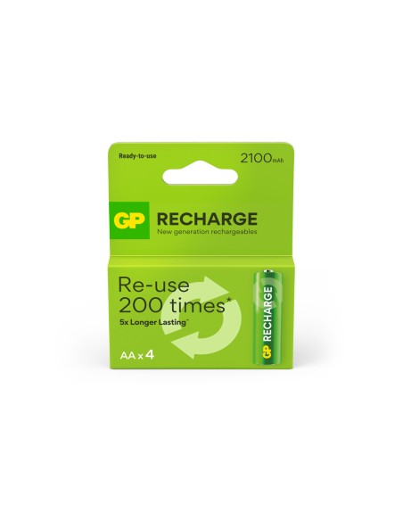Pila gp recargable aa 2100 mah blister de 4 unidades